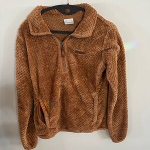 Columbia Tan Quarter-Zip Sweater